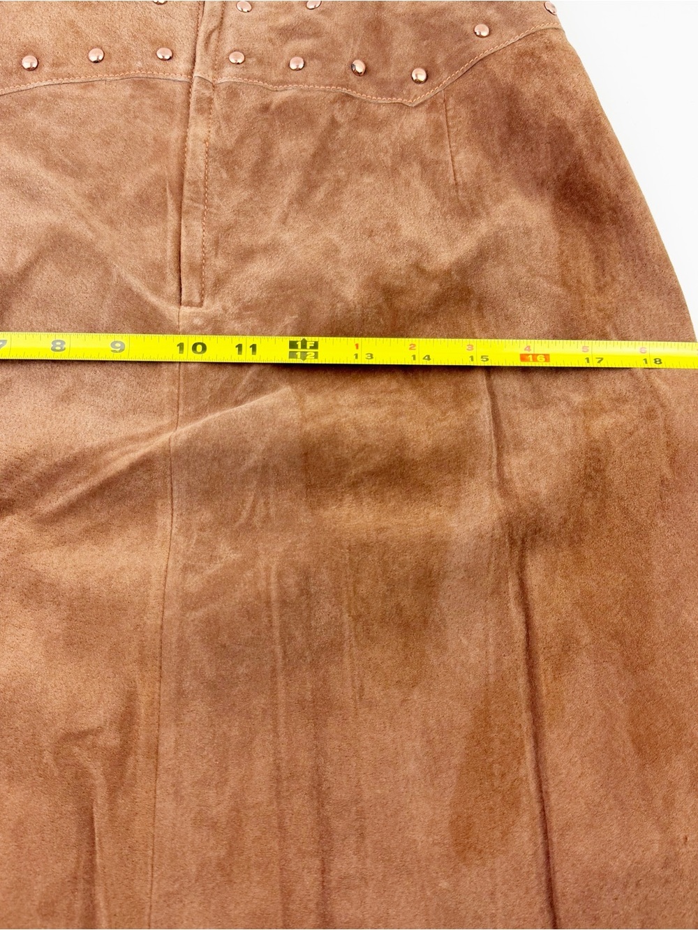 Vtg Y2K Wilson’s Brown Suede Western Jacket Lace Up Skirt Floral Lining Set L/8 - Picture 9 of 16